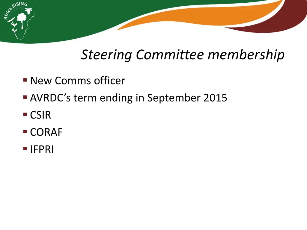 steering committee membership