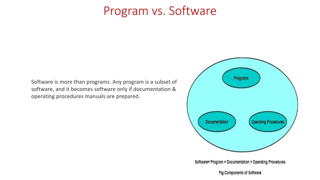 program vs software