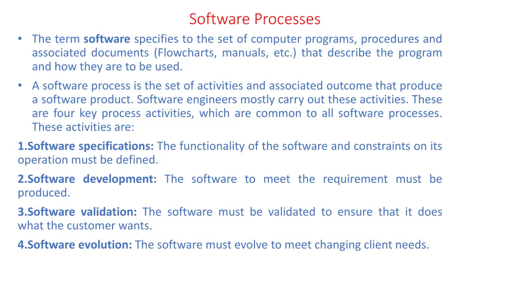 software processes