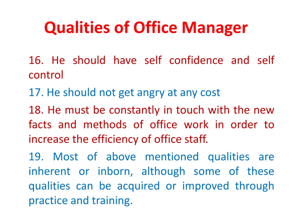 qualities of office manager 3