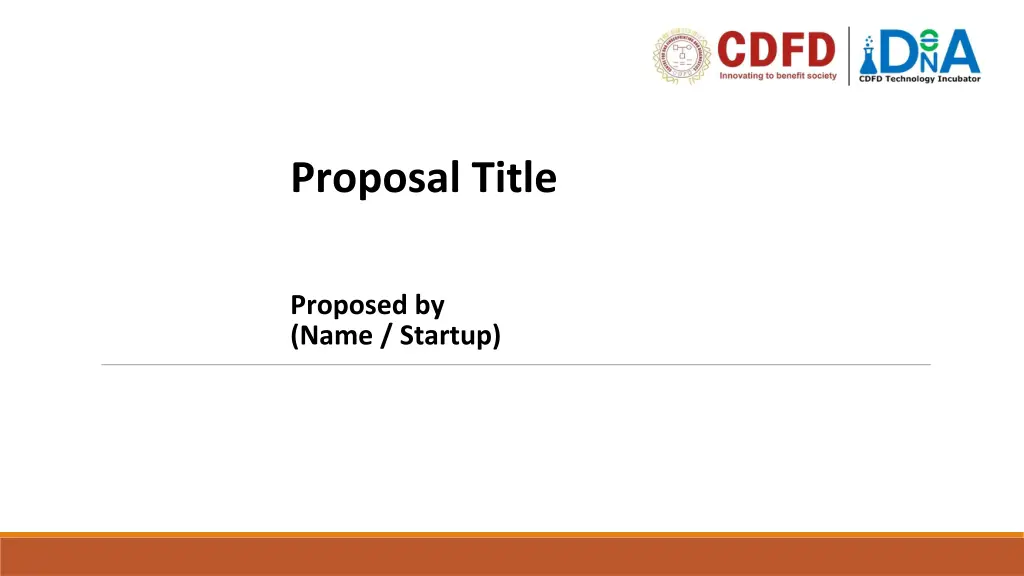 proposal title