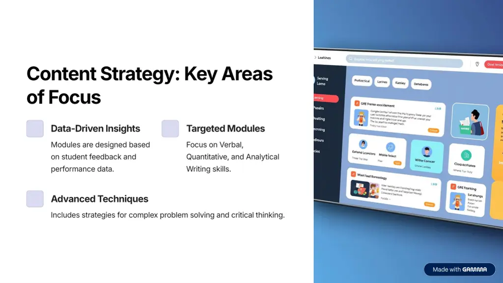 content strategy key areas of focus