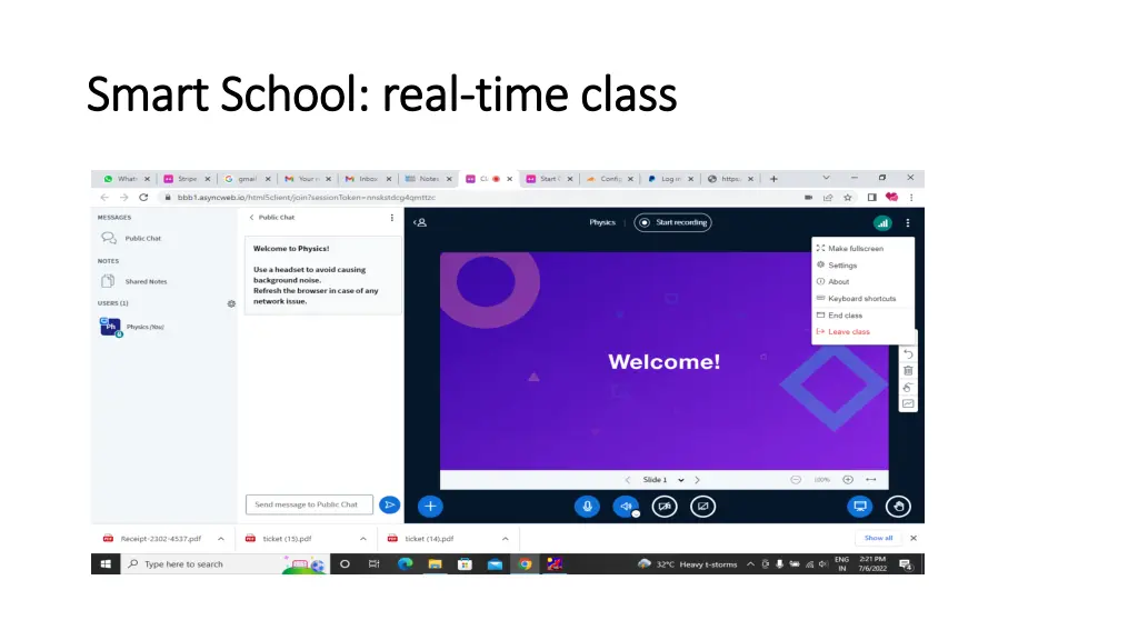 smart school real smart school real time class 1