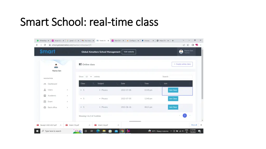 smart school real smart school real time class