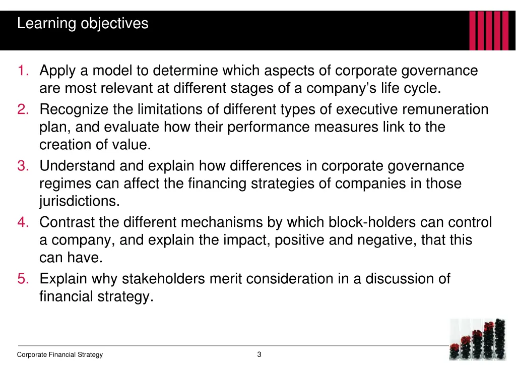 learning objectives