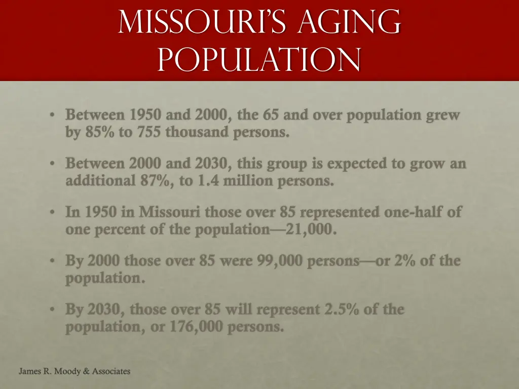 missouri s aging population