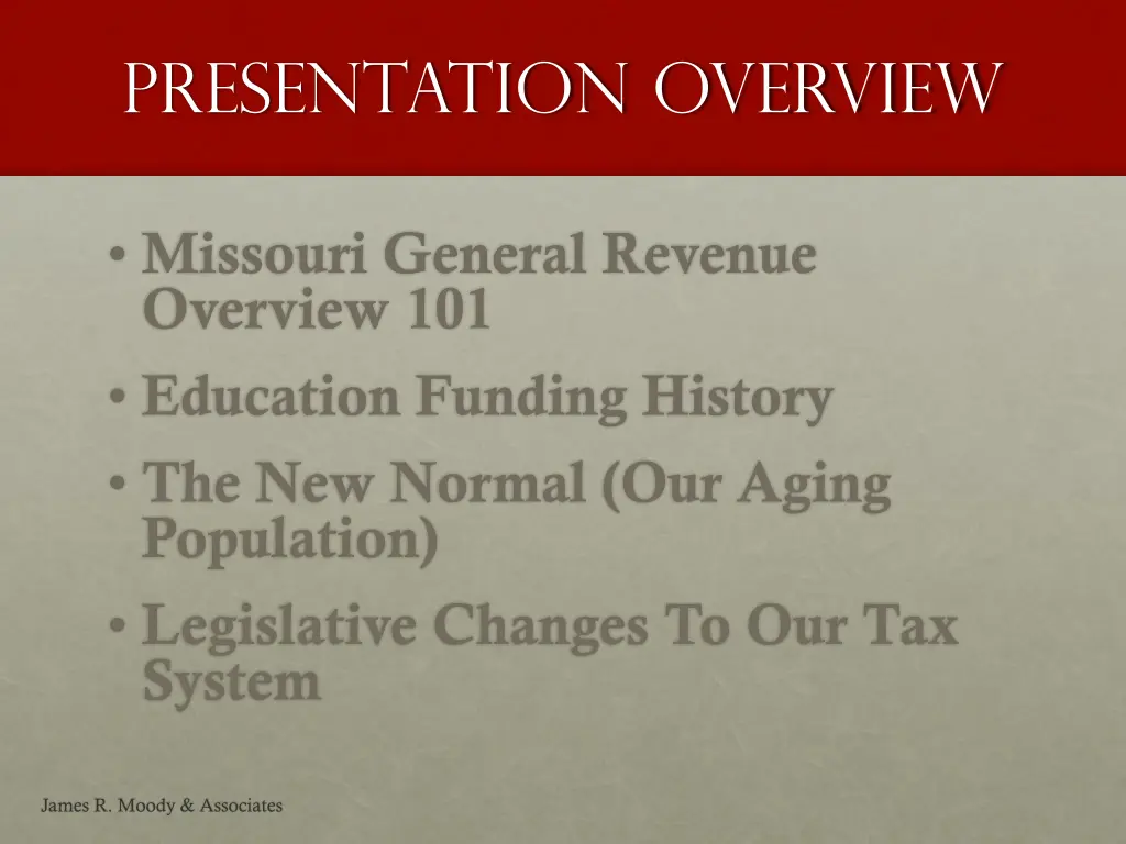 presentation overview