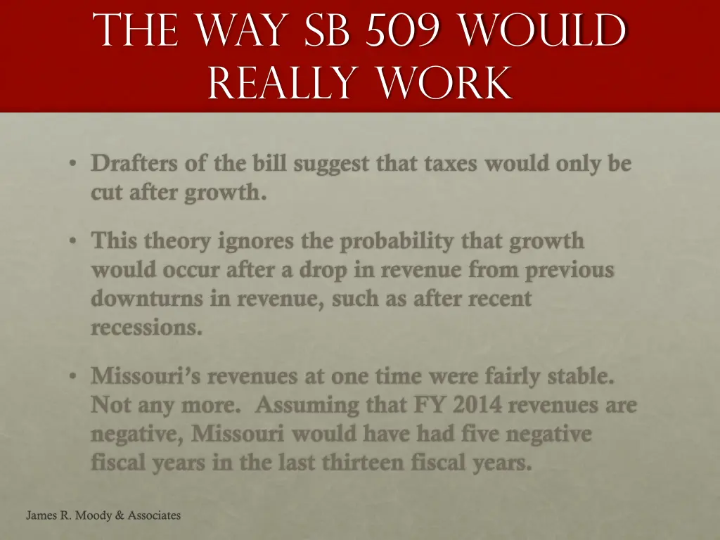 the way sb 509 would really work