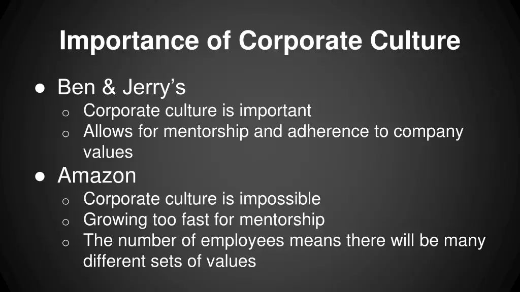 importance of corporate culture