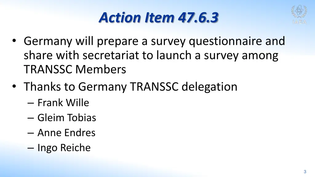 action item 47 6 3