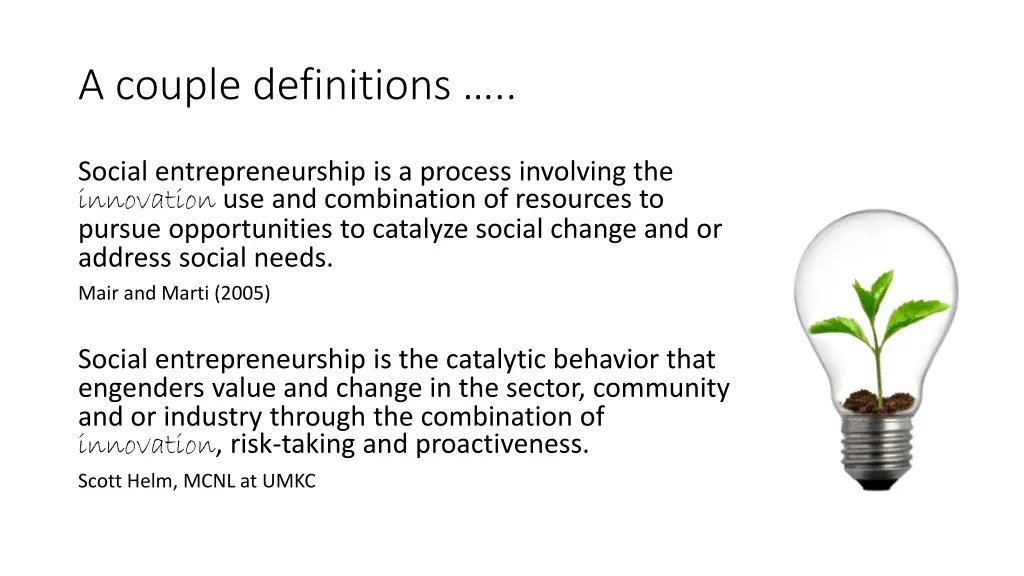 a couple definitions