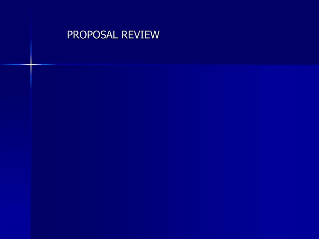 proposal review