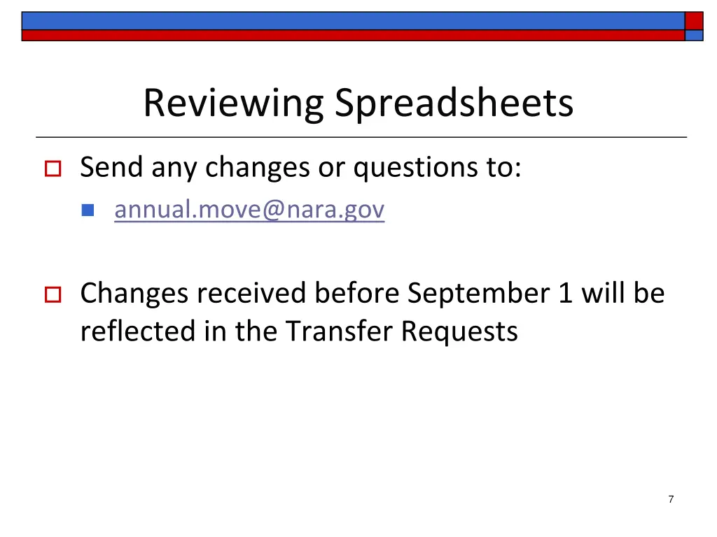 reviewing spreadsheets 2