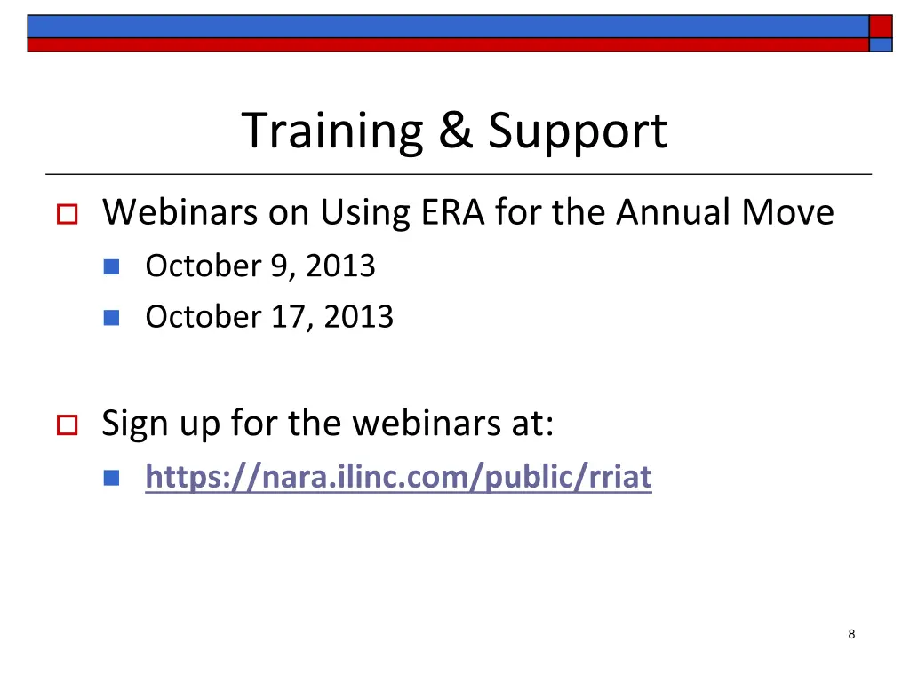training support