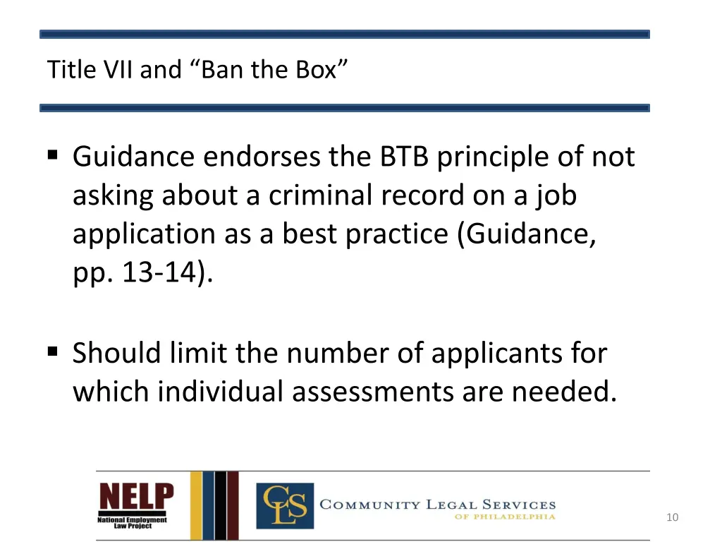 title vii and ban the box