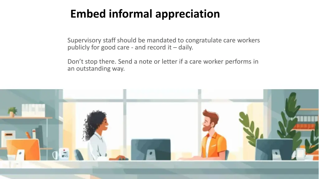 embed informal appreciation