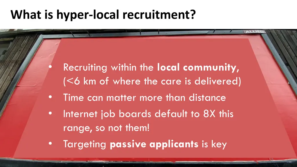 what is hyper local recruitment