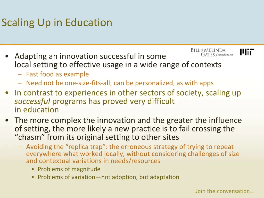 scaling up in education 1