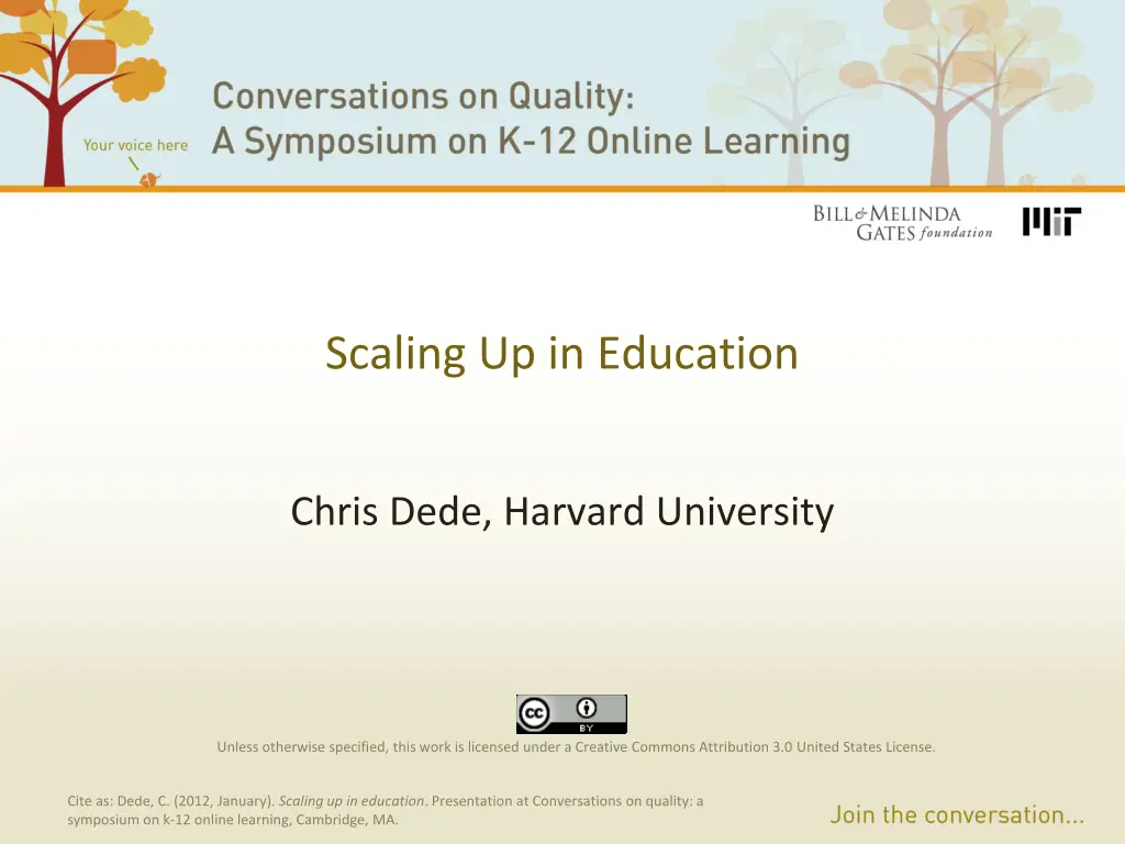 scaling up in education