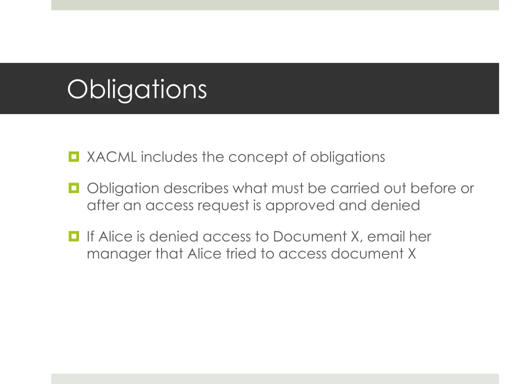 obligations