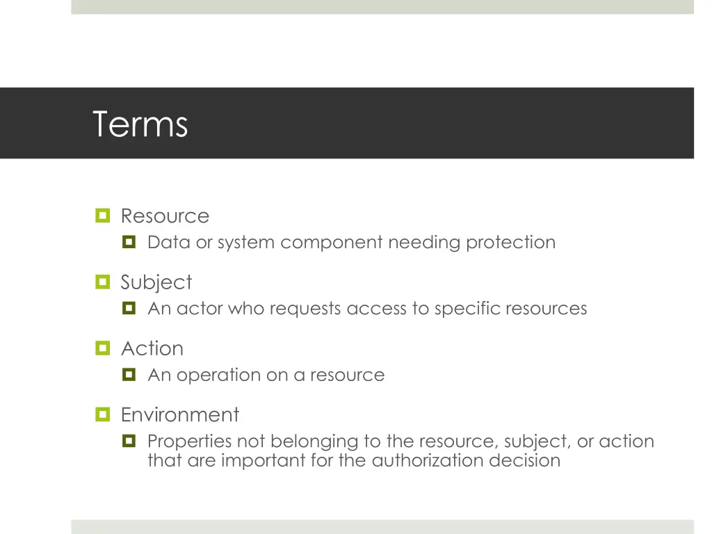 terms