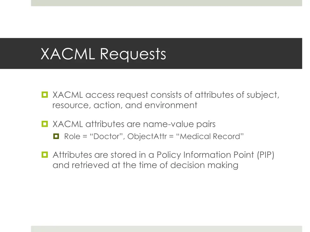 xacml requests