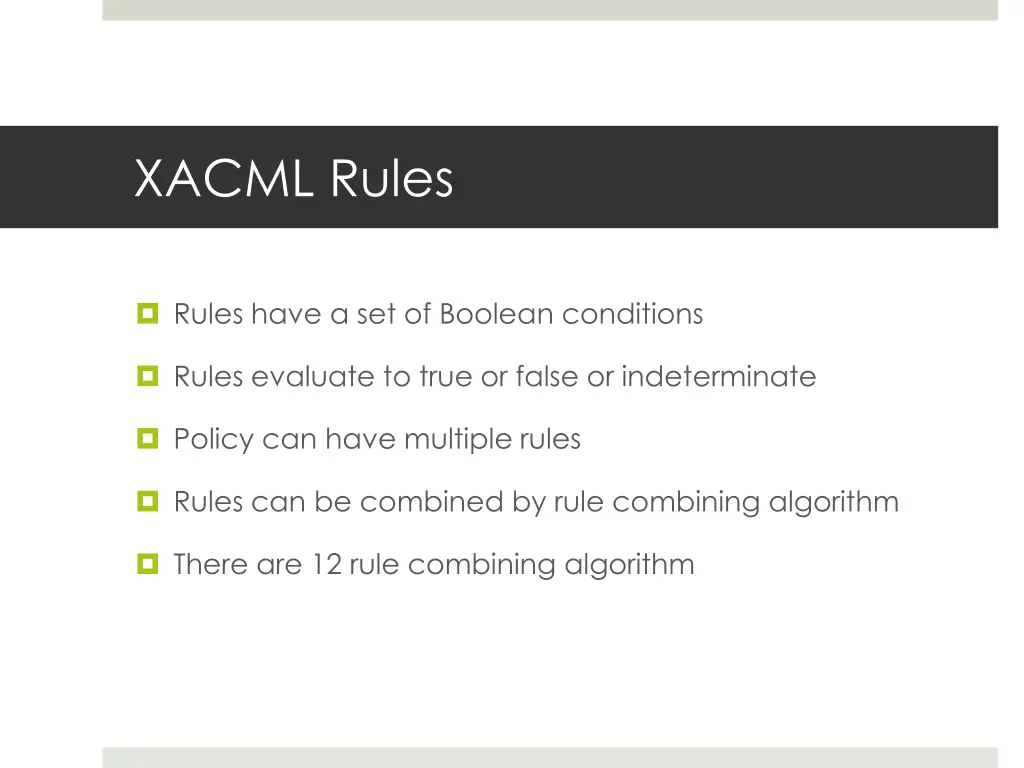 xacml rules