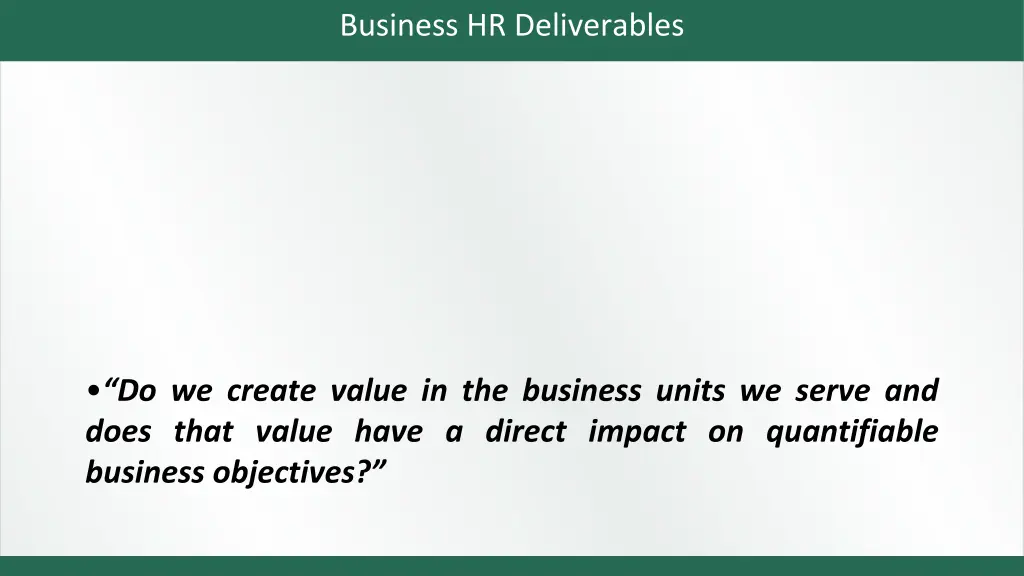 business hr deliverables 1