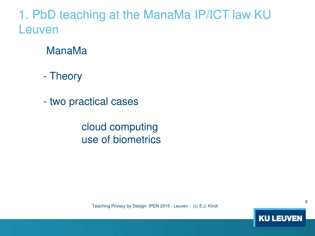 1 pbd teaching at the manama ip ict law ku leuven 2