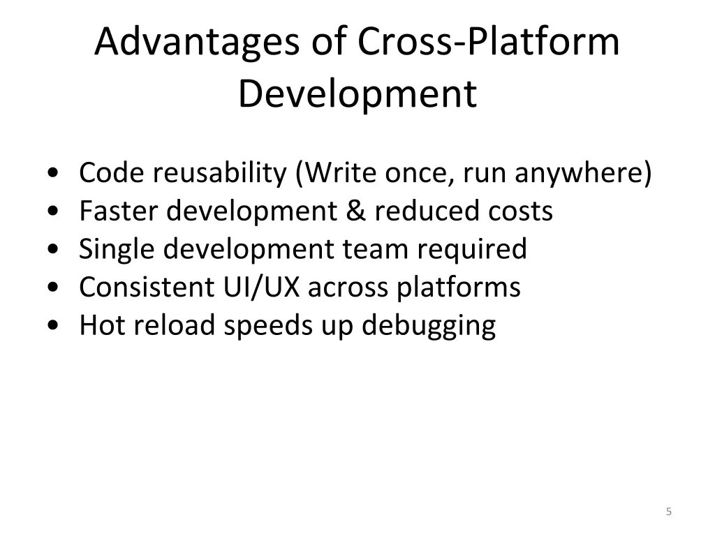 advantages of cross platform development
