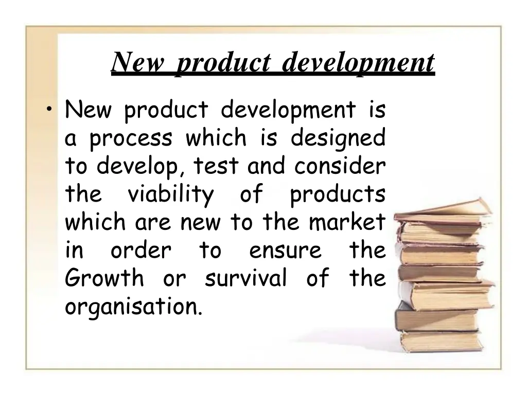 new product development