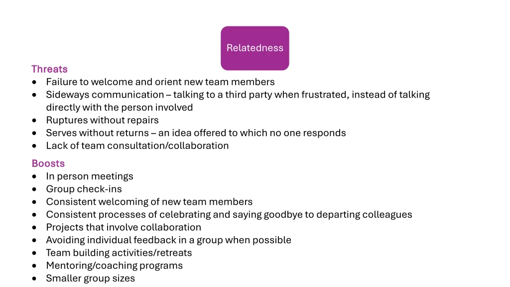 relatedness