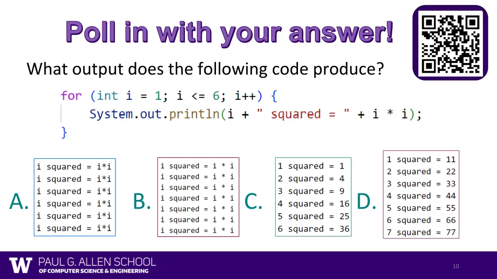 poll in with your answer 1