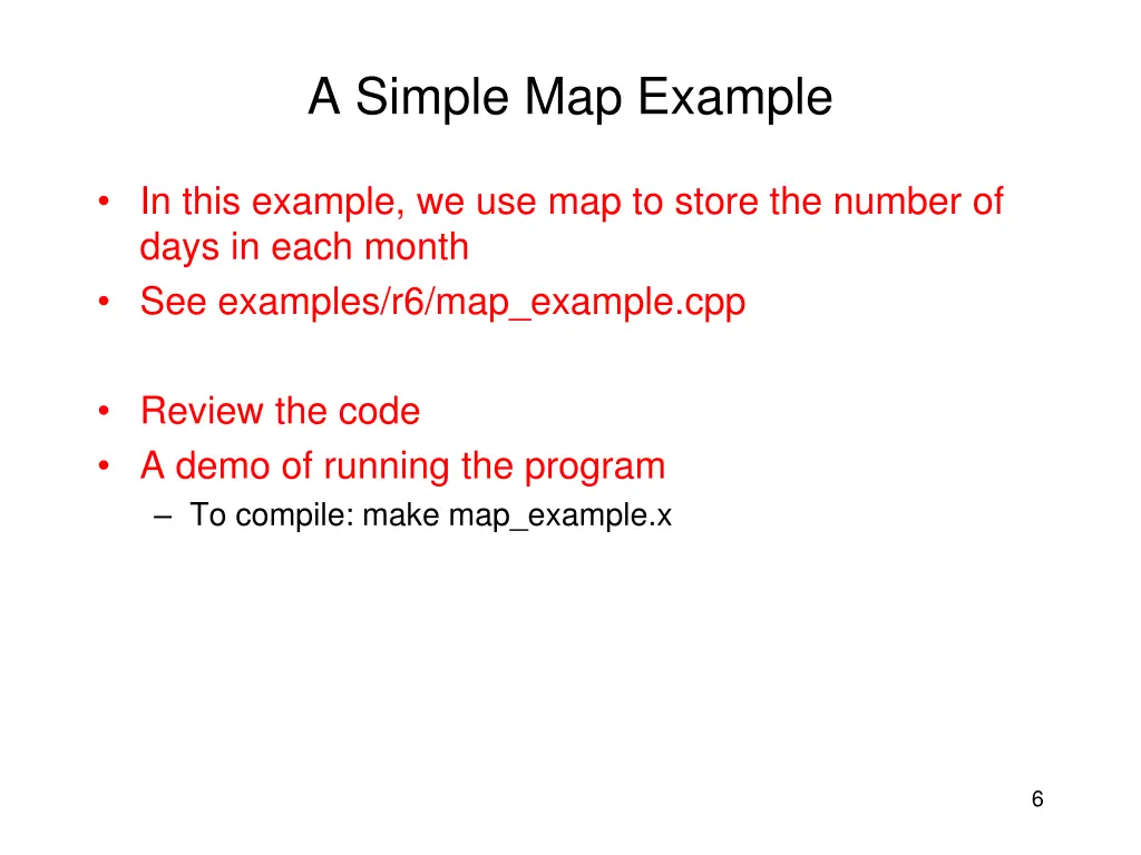 a simple map example