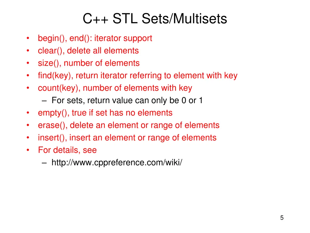 c stl sets multisets 1