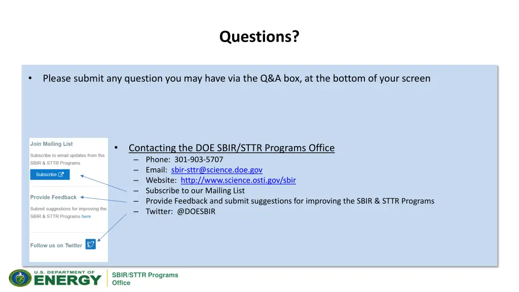 questions