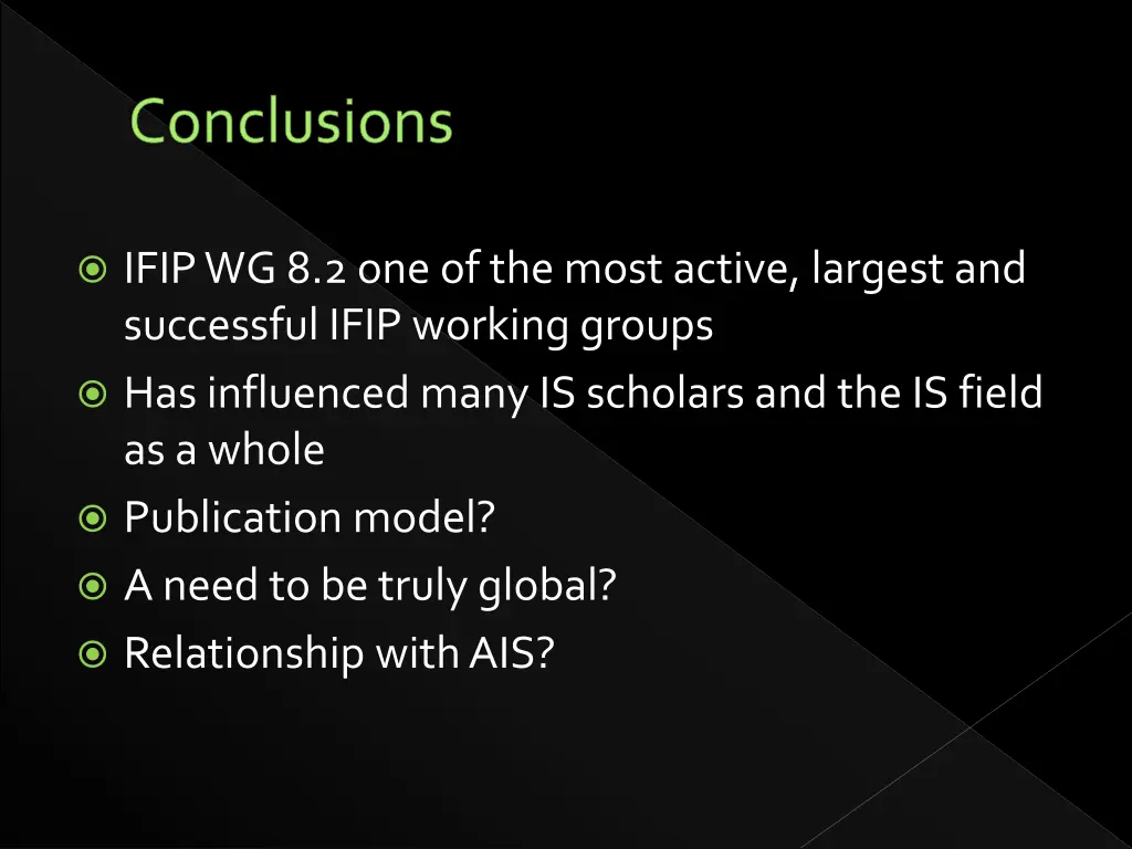 conclusions