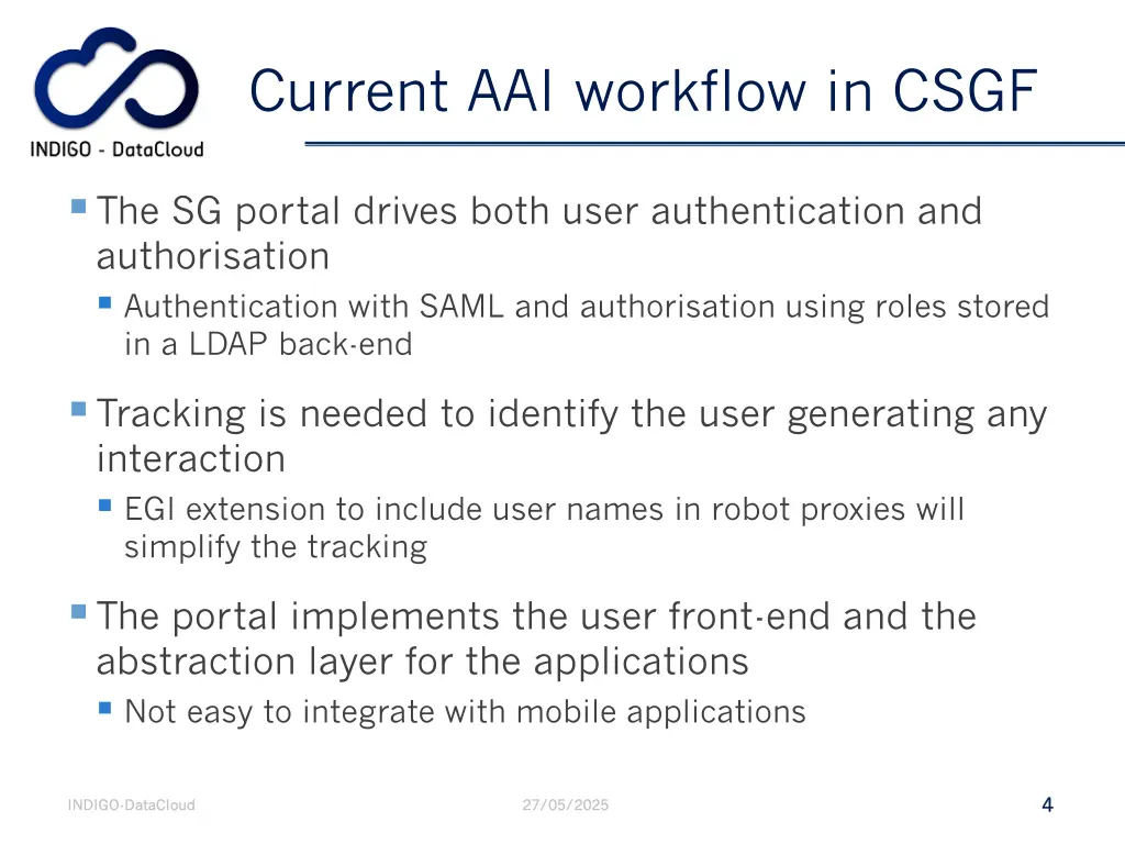 current aai workflow in csgf 1