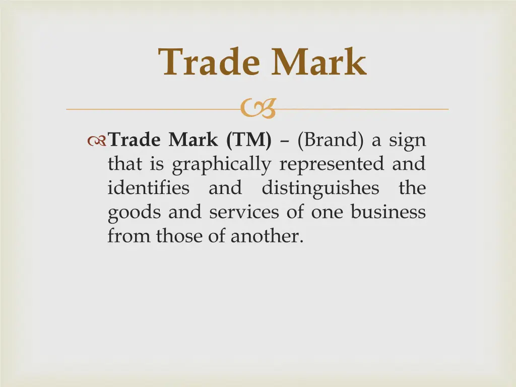 trade mark
