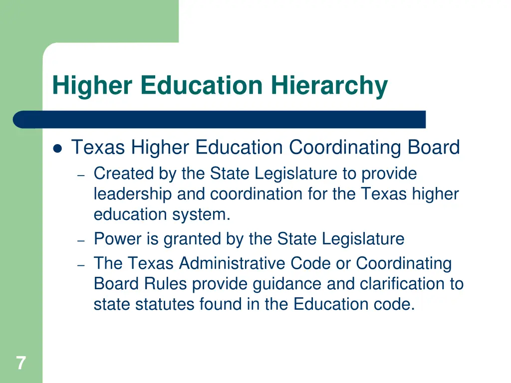 higher education hierarchy 1