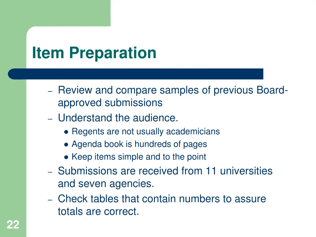 item preparation 3