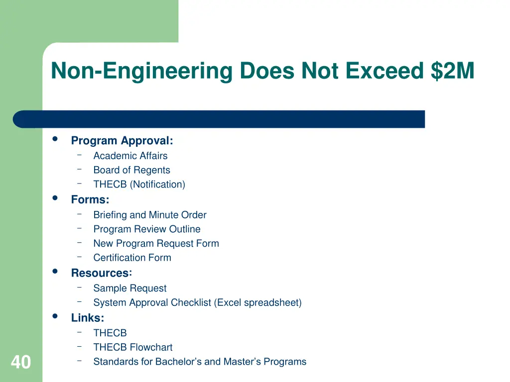 non engineering does not exceed 2m