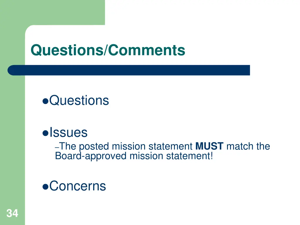 questions comments