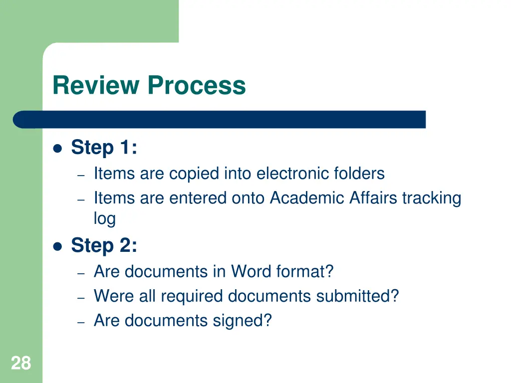review process