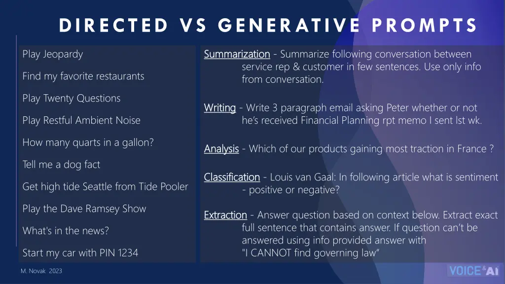directed vs generative prompts