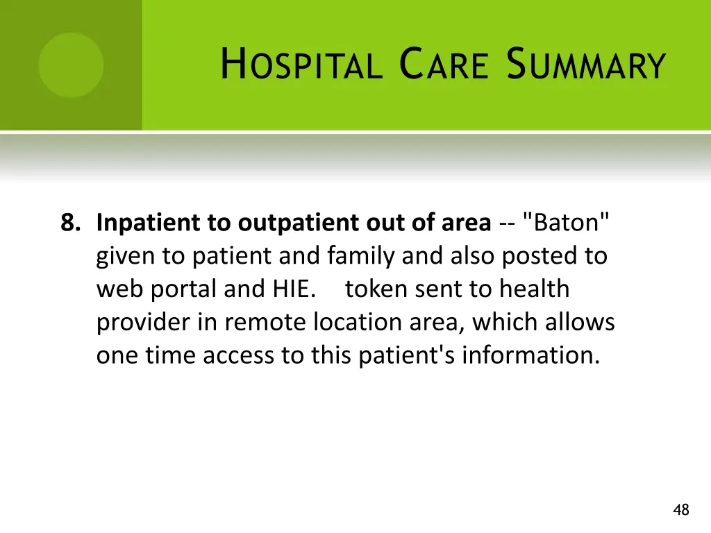 h ospital c are s ummary 7
