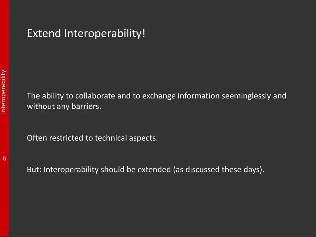 extend interoperability