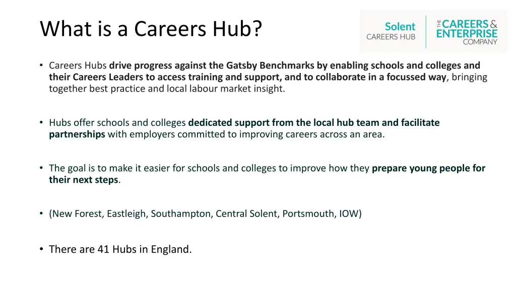 what is a careers hub