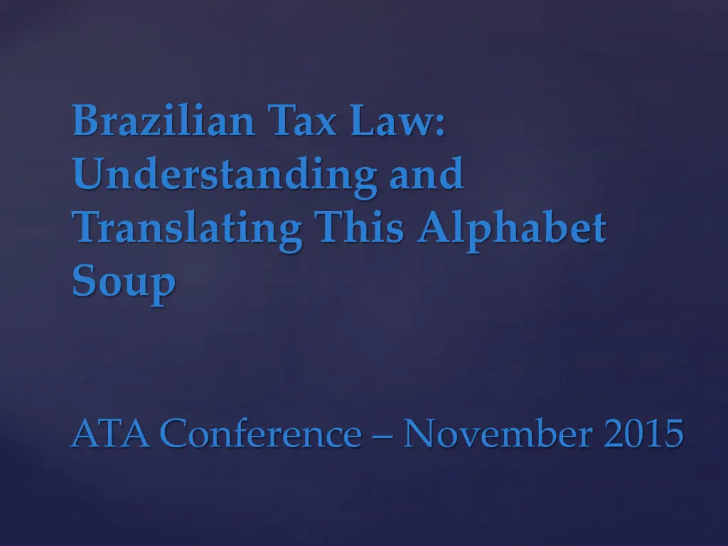 brazilian tax law understanding and translating