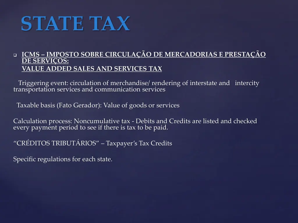 state tax